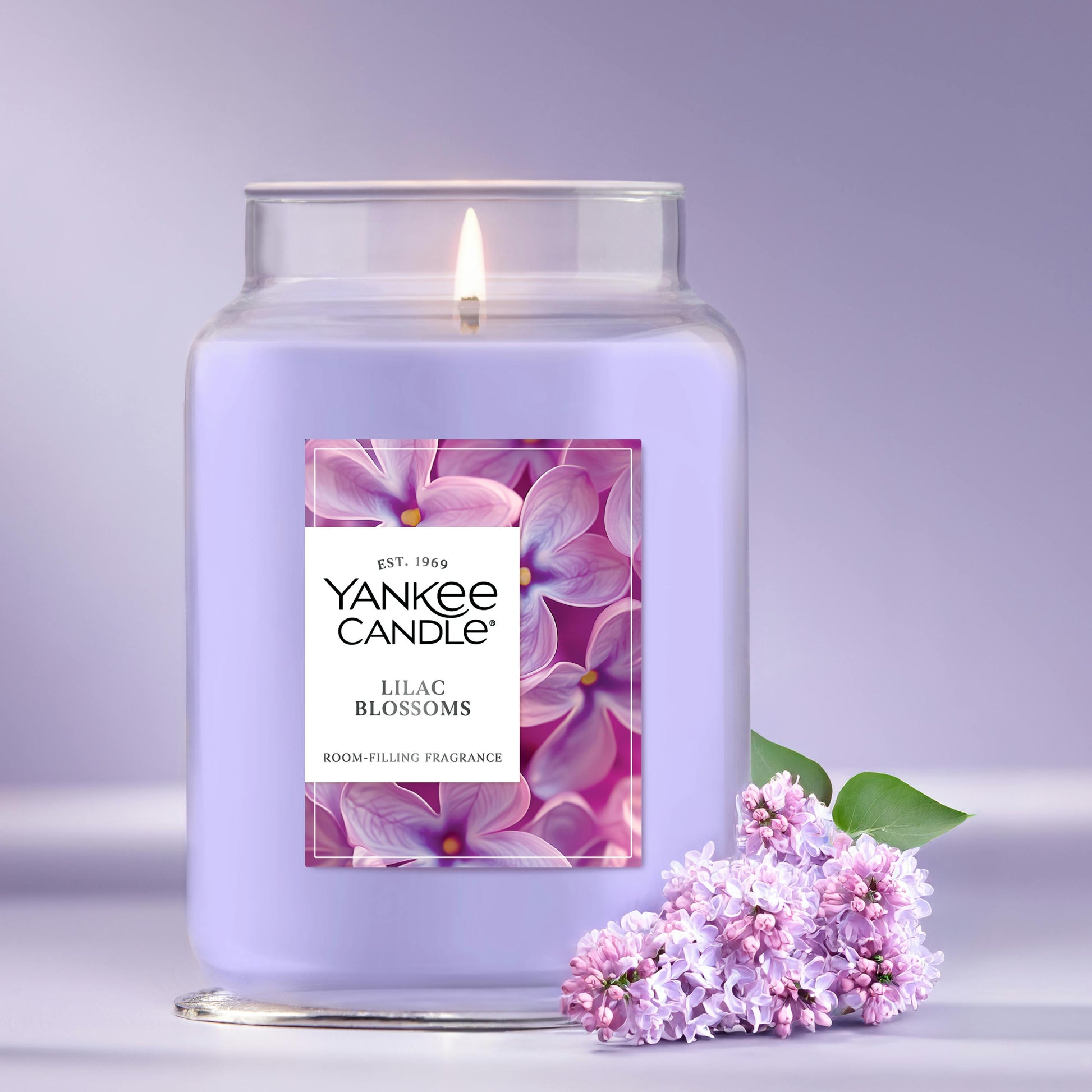 Lilac Blossoms Original Large Jar Candle